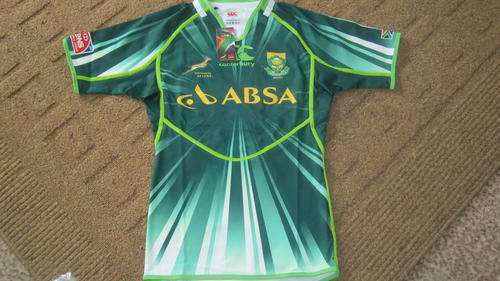 SPRINGBOK SEVENS Players issue Match Jersey!!