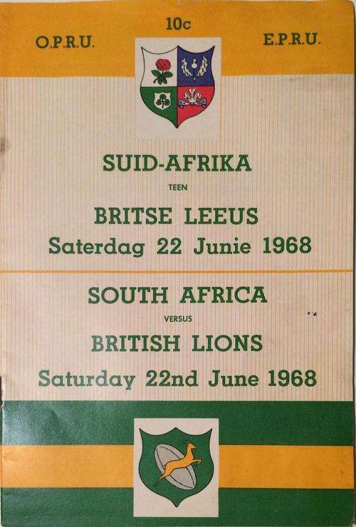 SA vs British Lions 22 June 1968