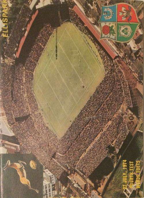 Springboks vs British Lions 27 July 1974 programme!!