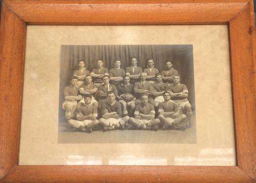 Old Rugby Photo Framed