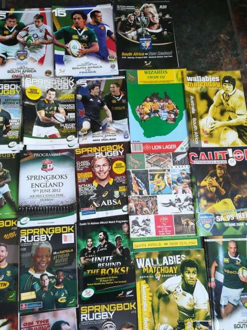 Mixed Springbok Programs (42) and one signed coaster