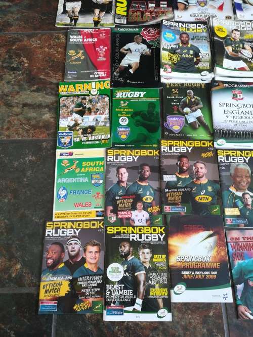 Mixed Springbok Programs (42) and one signed coaster