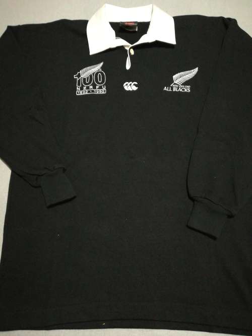 All Blacks 100 Year Anniversary Jersey Size 42 Rare!!