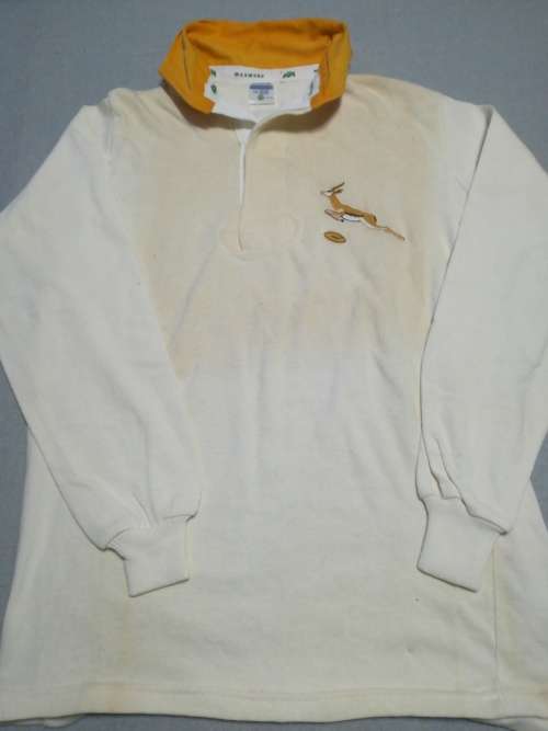 Springbok 1980's jersey white away Size 42 replica very rare!!