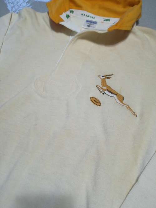 Springbok 1980's jersey white away Size 42 replica very rare!!
