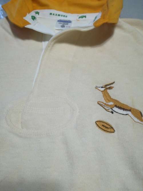 Springbok 1980's jersey white away Size 42 replica very rare!!