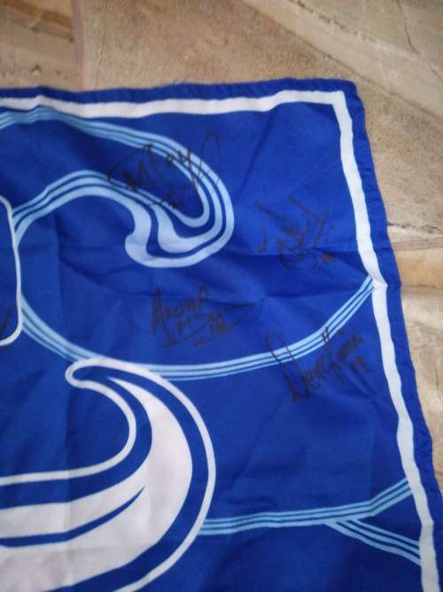 Bulls Flag signed