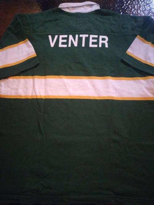 Springbok Training Jersey Andre Venter Size XXXL