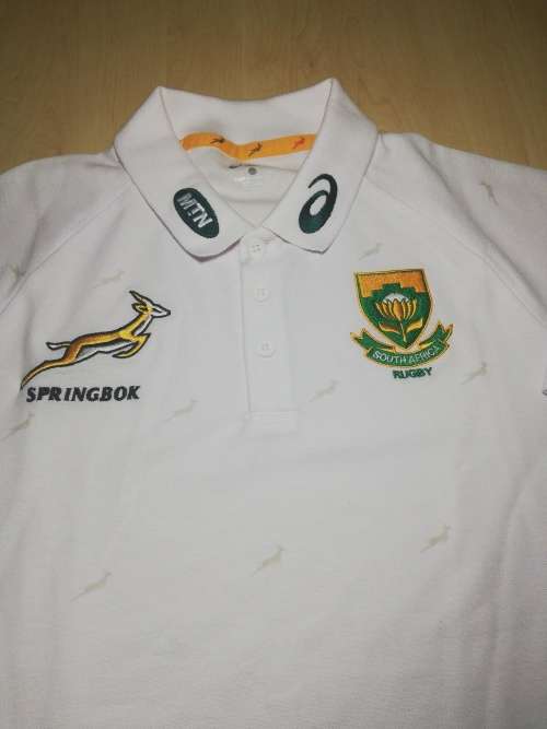 Springbok Players Polo Shirt Asics Size L