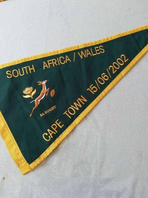 Springboks vs Wales Touchjudge Flag 15.06.2002