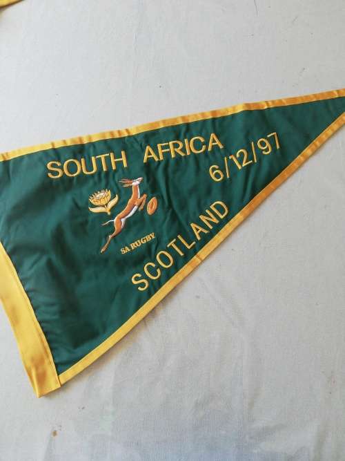 Springboks vs Scotland Touchjudge Flag 06.12.1997