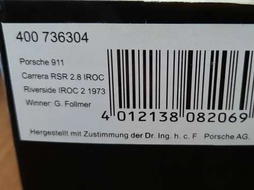 Porsche 911 Carrera RSR 2.8 IROC