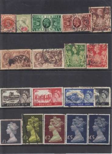 NICE LOT OF GREAT BRITAIN HIGH VALUE