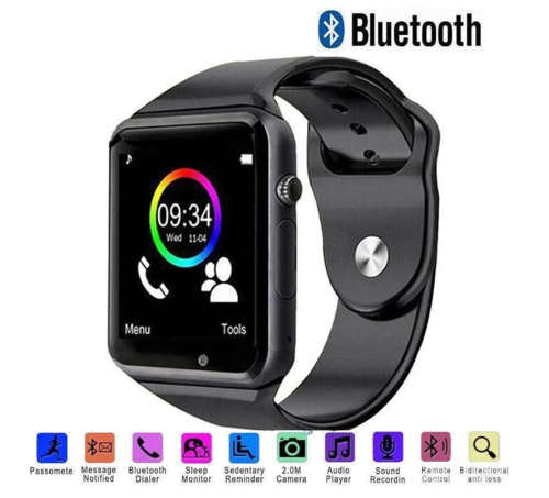 A1 bluetooth smart watch cartoon words SIM card multilingual electronic tracking device is suitable