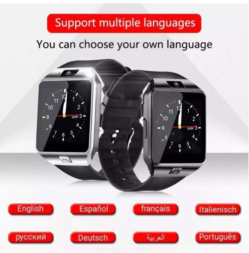 DZ09 Smart Watch Support SIM Card Multiple Languages Touchscreen Bluetooth Sports Fitness Tracker Ca