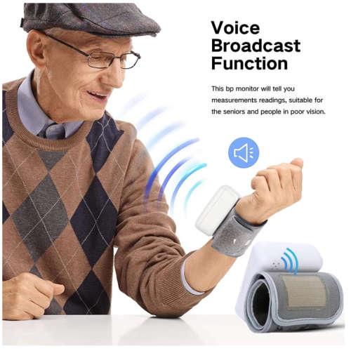 Digital Blood Pressure Monitor Wrist Voice Automatic Heart Rate Pulse Medical Tonometer Meter