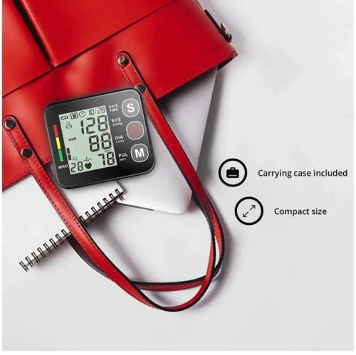 Digital Blood Pressure Monitor Wrist Voice Automatic Heart Rate Pulse Medical Tonometer Meter