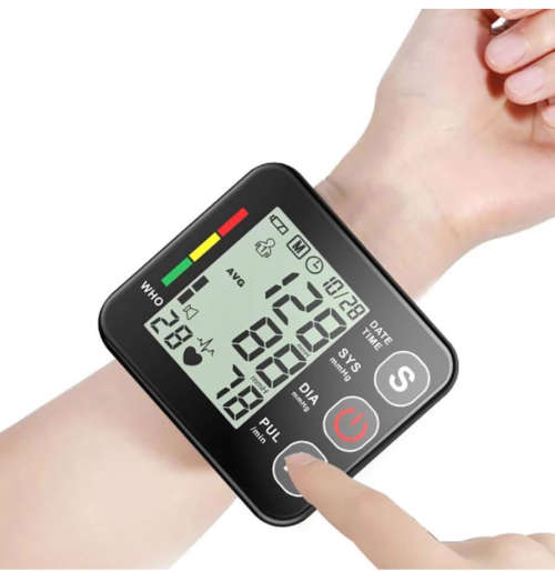 Digital Blood Pressure Monitor Wrist Voice Automatic Heart Rate Pulse Medical Tonometer Meter