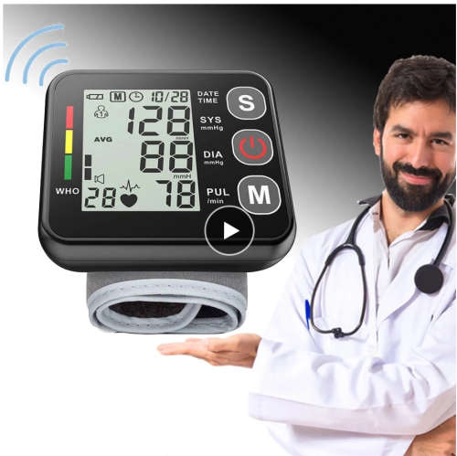 Digital Blood Pressure Monitor Wrist Voice Automatic Heart Rate Pulse Medical Tonometer Meter