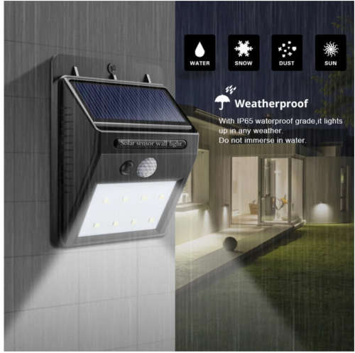 LED Solar Led Light Outdoor Solar Lamp PIR Motion Sensor Wall Light Waterproof Solar Sunlight