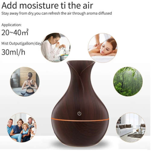 Ultrasonic Air Humidifier Aromatherapy Diffuser Essential Oil Mini Car Home Mist Maker Defusers Humi