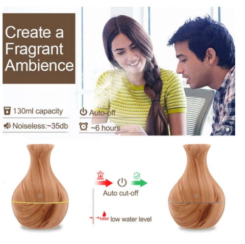 Ultrasonic Air Humidifier Aromatherapy Diffuser Essential Oil Mini Car Home Mist Maker Defusers Humi