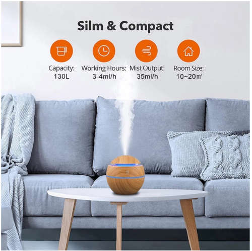Wooden Aroma Diffuser Humidifier cool mist Air Diffuser Air Purifier humidifier for bedroom