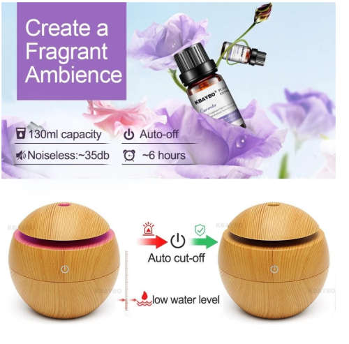 Wooden Aroma Diffuser Humidifier cool mist Air Diffuser Air Purifier humidifier for bedroom