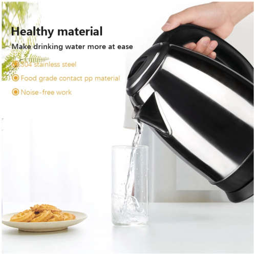 Electric Kettle Stainless Steel 2 Liter Tea Kettle, Hot Water Boiler Auto Shut-Off, Boil-Dry Protect