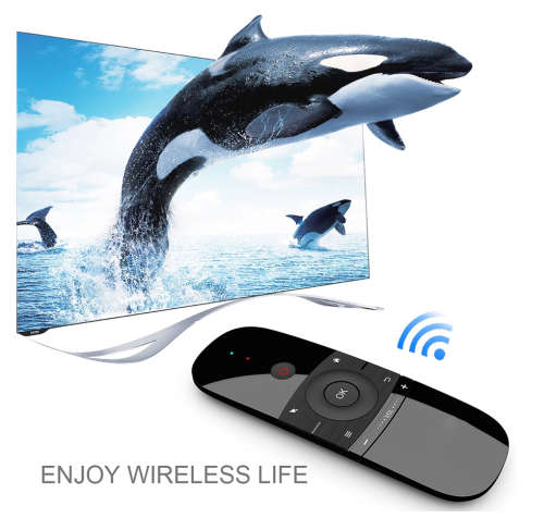 Air Mouse 2.4G Wireless Keyboard Remote Control IR Remote Learning 6-Axis Motion Sense for Smart TV