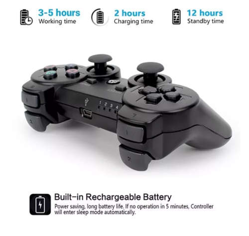 Wireless Bluetooth-compatible Game Controller For PS3 Rechargeable Gamepad Joystick For Play Station