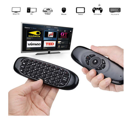 C120 Backlit Fly Air Mouse Gyro Sensor English Russian Wireless flying squirrel keyboard remote For