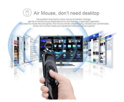 C120 Backlit Fly Air Mouse Gyro Sensor English Russian Wireless flying squirrel keyboard remote For