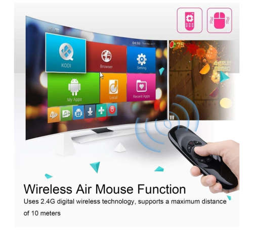 C120 Backlit Fly Air Mouse Gyro Sensor English Russian Wireless flying squirrel keyboard remote For