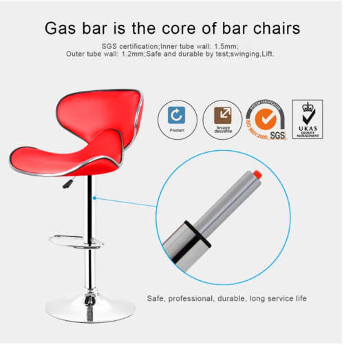 Lounge Chairs Bar Chair PU Leather Bar Stool Lift Height Adjusted Swivel Leisure Home Office Kitchen