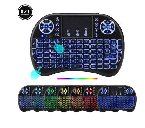 Wireless Mini Keyboard Lithium Battery Air Mouse Remote Control with Touchpad for PC, TV Box Windows