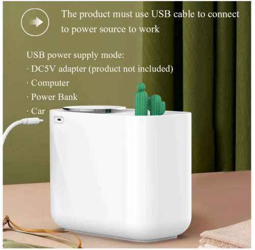 3000ml USB Cactus air Humidifier Large Capacity Double Nozzle Ultrasonic Cool Humidificador Aroma