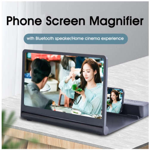 12 Inch Phone Screen Magnifier With Bluetooth Stereo Speaker Foldable Screen Phone Amplifier Compate