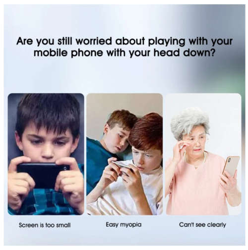 12 Inch Phone Screen Magnifier With Bluetooth Stereo Speaker Foldable Screen Phone Amplifier Compate