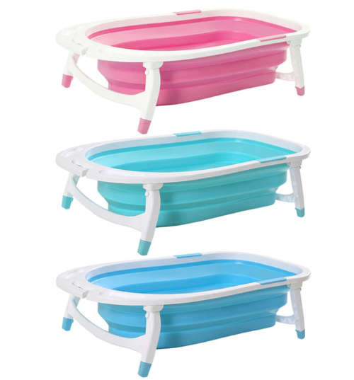 Baby Foldable Bath Tub - Pink