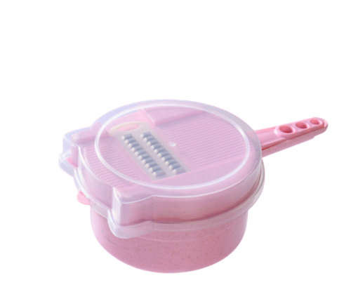 Multifunctional Kitchen Tool Cutter 9 Piece Set - Pink