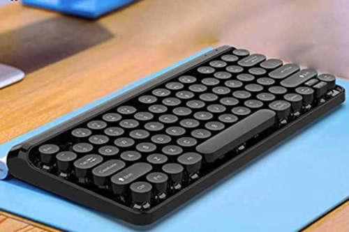 Remax K101 Wireless 2.4G Bluetooth Retro Typewriter Keyboard For Laptop, Desktop Computer