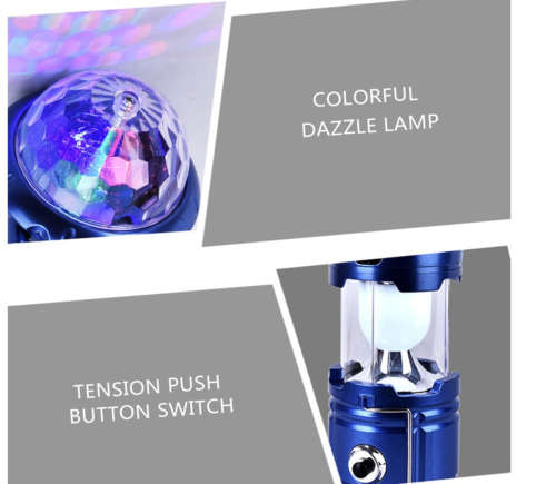 4 In 1 Ultra Bright Portable Solar Camping Flashing Lantern Lamp Outdoor Folding Camp Tent Survival