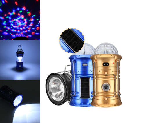 4 In 1 Ultra Bright Portable Solar Camping Flashing Lantern Lamp Outdoor Folding Camp Tent Survival