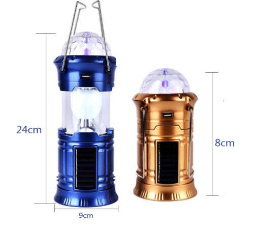 4 In 1 Ultra Bright Portable Solar Camping Flashing Lantern Lamp Outdoor Folding Camp Tent Survival