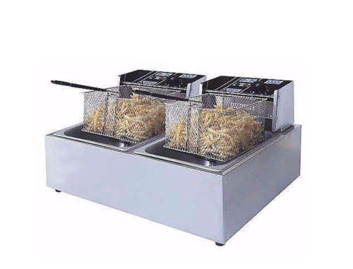 Double Electric Deep Fryer 6L + 6L - HIGH QUALITY