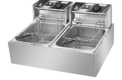Double Electric Deep Fryer 6L + 6L - HIGH QUALITY