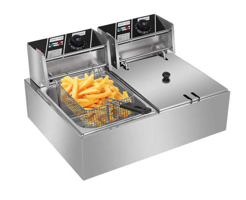 Double Electric Deep Fryer 6L + 6L - HIGH QUALITY