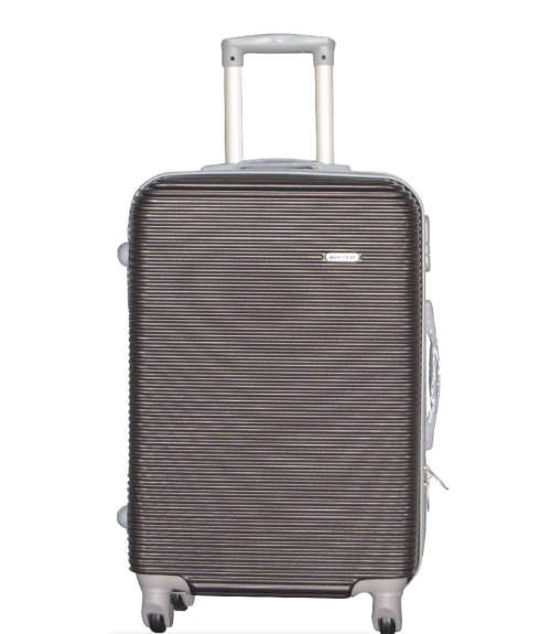 3 Piece Hard Outer Shell Good Quality 360 Degree Rotating 4 Wheel Spinner Luggage Set - Brown