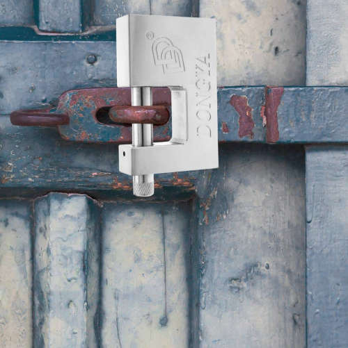 Shind Security Rectangular Steel Padlock - 90mm